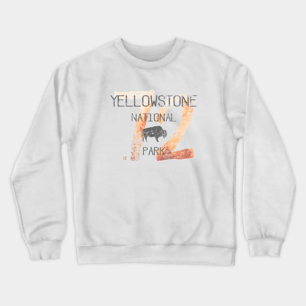 Yellowstone National Park Crewneck Sweatshirt by Cascadia by Nature Magick